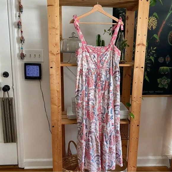 Perry Walker Collective The Julie 2 Midi Dress M L - Picture 3 of 16